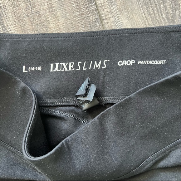 Women’s Large Luxe Slims Cropped Leggings Black - Picture 4 of 4